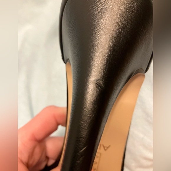 Aldo Black Heels Pumps Leather with Jewels Size 9 - Picture 10 of 10